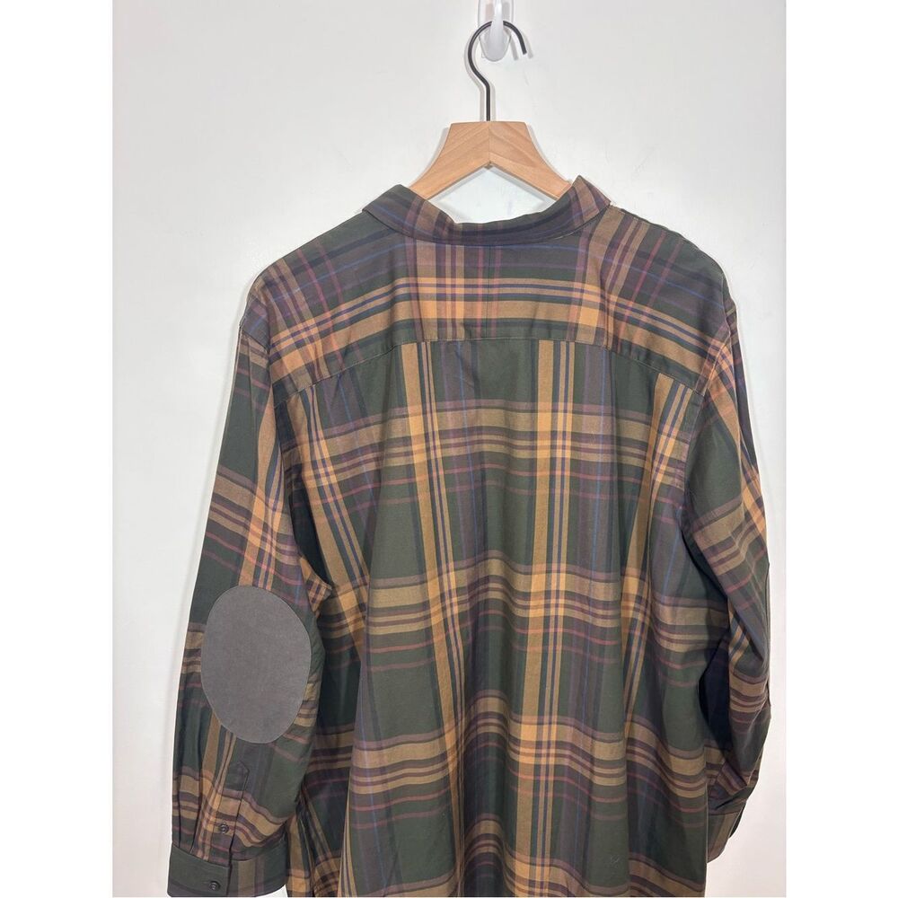 Lauren Ralph Lauren Women’s Button Up Dress Shirt Plaid 3X NWT Elbow Patches - Picture 5 of 12